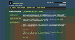 Desktop Screenshot of bauhaus9090.org